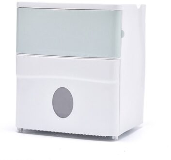 Waterdichte Toiletrolhouder Plastic Papieren Handdoeken Houder Wandmontage Badkamer Plank Opbergdoos Draagbare Toiletrolhouder blauw