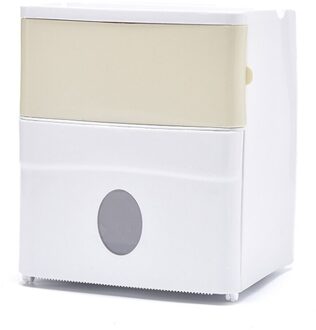 Waterdichte Toiletrolhouder Plastic Papieren Handdoeken Houder Wandmontage Badkamer Plank Opbergdoos Draagbare Toiletrolhouder groen