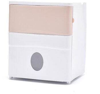Waterdichte Toiletrolhouder Plastic Papieren Handdoeken Houder Wandmontage Badkamer Plank Opbergdoos Draagbare Toiletrolhouder roze