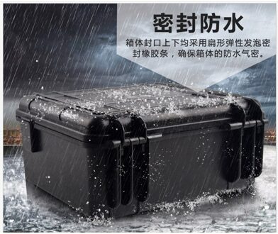 Waterdichte Tool Case Toolbox Beschermende Camera Case Instrument Doos Koffer Slagvast Met Voorgesneden Foam 310x258x137MM oranje met foam