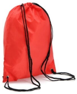 Waterdichte Trekkoord Rugzak Vrouwen Mannen Reizen Kinderen Speelgoed Schoenen Wasserij Lichtgewicht Tasje Rood