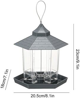 Waterdichte Tuinhuisjes Opknoping Wilde Vogel Feeder Outdoor Container Vogel Zaden Voedsel Yard Garden Decor