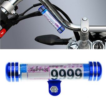 Waterdichte Universele Motorrijwiel Tube Tax Disc Registratie Label Stand R9CC Blauw