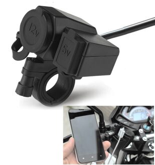 Waterdichte Usb Charger Adapter Motorfiets Stuur 12V Sigarettenaansteker Outdoor Anti-Weerstand Repareren Deel