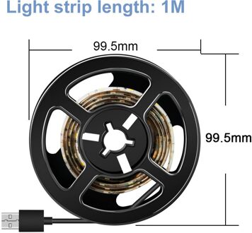 Waterdichte Usb Led Strip 5V IP65 0.5M ~ 5M Fita Led Light Strip 2835SMD Eu/Us plug 220V Led Tape Tv Scherm Backlight Vooringenomenheid Verlichting 1m 60leds / Cold wit