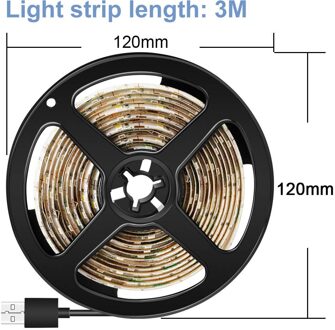 Waterdichte Usb Led Strip 5V IP65 0.5M ~ 5M Fita Led Light Strip 2835SMD Eu/Us plug 220V Led Tape Tv Scherm Backlight Vooringenomenheid Verlichting 3m 180leds / Cold wit