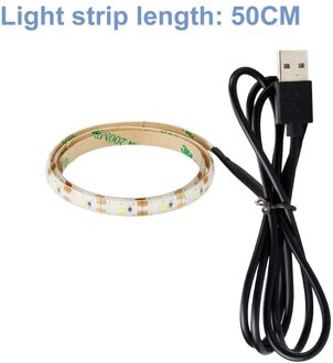 Waterdichte Usb Led Strip 5V IP65 0.5M ~ 5M Fita Led Light Strip 2835SMD Eu/Us plug 220V Led Tape Tv Scherm Backlight Vooringenomenheid Verlichting 50cm 30leds / Cold wit