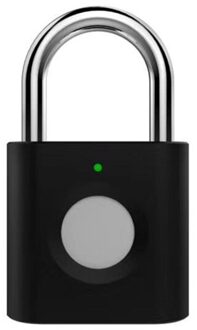 Waterdichte Usb Opladen Vingerafdruk Slot Smart Hangslot Deurslot Snelle Unlock Draagbare Anti-Diefstal Vingerafdruk Slot Zink