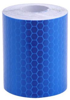 Waterdichte Waarschuwing Tape Strip Stickers Waarschuwing Licht Reflector Beschermende Sticker Reflecterende Folie Auto Veiligheid Mark 100Cm X 5Cm Blauw