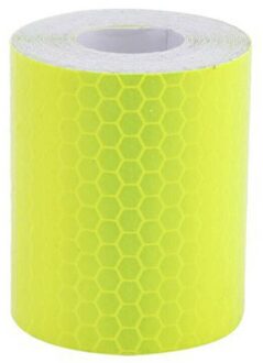Waterdichte Waarschuwing Tape Strip Stickers Waarschuwing Licht Reflector Beschermende Sticker Reflecterende Folie Auto Veiligheid Mark 100Cm X 5Cm geel
