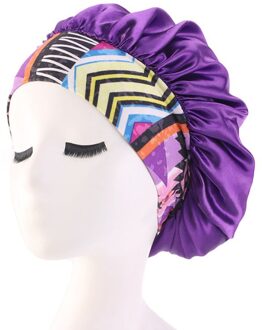 Waterdichte Wasbare Zachte Slaapmutsje Schoonheid Salon Hoed Voor Vrouwen Meisje Elastische Douche Caps Handdoek paars