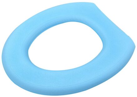 Waterdichte Wc Zitkussen Winter Verdikking Plakken Wc Ring Universele Foam Wc Sticker Wasbare Wc lucht blauw