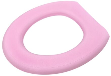 Waterdichte Wc Zitkussen Winter Verdikking Plakken Wc Ring Universele Foam Wc Sticker Wasbare Wc Roze