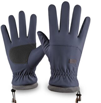 Waterdichte Winter Warme Handschoenen Sneeuw Ski Handschoenen Snowboard Handschoenen Motorrijden Winter Touchscreen Handschoenen Blauw