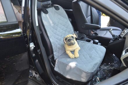 Waterdichte Zachte Quilten Antislip Hond Auto Voorstoel Cover Voorstoel Mat Kussen Protector Pet Accessoires Zilver