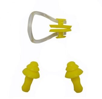 Waterdichte Zachte Zwemmen Oordopjes Neus Clip Case Oordop Zachte Siliconen Zwemmen Duiken Accessoires Zwemmen Set Voor Kids Volwassenen 02