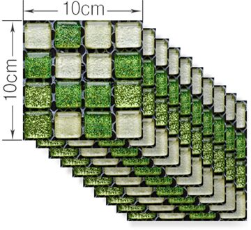 Waterdichte Zelfklevende Floor Decals 10 Stks/set Vintage Mozaïek Wandtegel Sticker Diy Keuken Badkamer Thuis Tegel Sticker