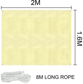 Waterdichte Zon Onderdak Zonnescherm Bescherming Zonnezeil Luifel Camping Schaduwdoek Grote Voor Outdoor Luifel Tuin Patio 2x1.6m