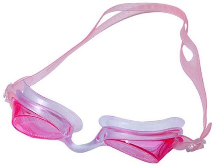 Waterdichte Zwembril Voor Mannen En Vrouwen Platte Licht Zwembril Verstelbare Multi-color Zonnebril Swim Eyewear roos rood