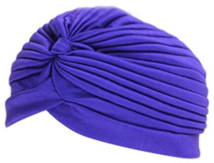 Waterdichte Zwemmen Caps Beschermen Oren Lange Haar Sport Zwemmen Zwembad Hoed Volwassenen Indian Hoofddoek Caps Motorkap Voor Yoga Kits paars