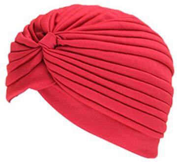 Waterdichte Zwemmen Caps Beschermen Oren Lange Haar Sport Zwemmen Zwembad Hoed Volwassenen Indian Hoofddoek Caps Motorkap Voor Yoga Kits rood