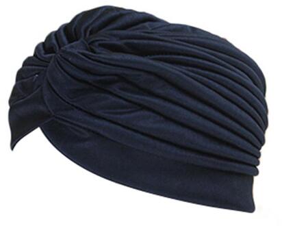 Waterdichte Zwemmen Caps Beschermen Oren Lange Haar Sport Zwemmen Zwembad Hoed Volwassenen Indian Hoofddoek Caps Motorkap Voor Yoga Kits zwart