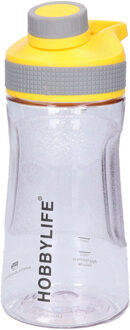 Waterfles / drinkfles / sportfles Aquamania - geel - 530 ml - kunststof - bpa vrij