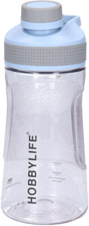 Waterfles / drinkfles / sportfles Aquamania - lichtblauw - 530 ml - kunststof - bpa vrij