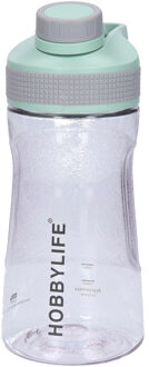 Waterfles / drinkfles / sportfles Aquamania - mintgroen - 530 ml - kunststof - bpa vrij