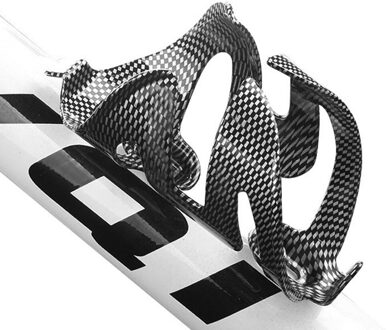 Waterfles Houder Fiets Textuur Carbon Fiber Mountain Road + 2 Schroeven Voor Outdoor Cycle Fietsen Entertainment