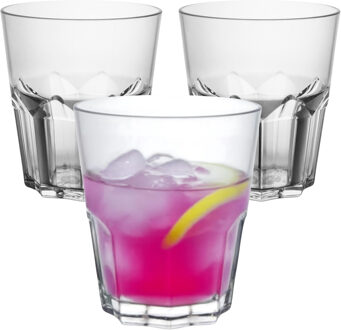 Waterglas Sofia - 4x - SAN kunststof - 33 cl - onbreekbaar - herbruikbaar - waterglazen