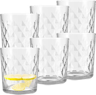 Waterglazen/drinkglazen - 6x - transparant - 260ml