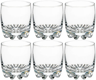 waterglazen/sapglazen - 6x stuks - 310 ml - Drinkglazen - Bol vormig model