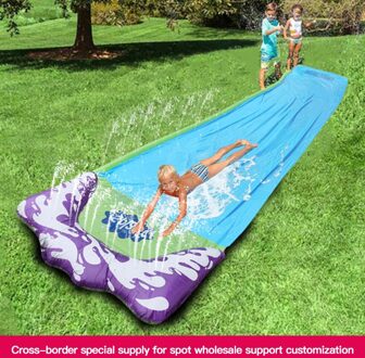 Waterglijbaan Opblaasbare Tuin Kids Fun Outdoor Slip Zwembad Splash Park Outdoor Surfplank Water Speelgoed Spel