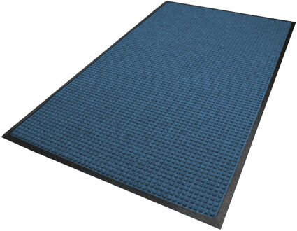 Waterhog Classic droogloopmat / schoonloopmat 180x250 cm - Rubber bord Blauw