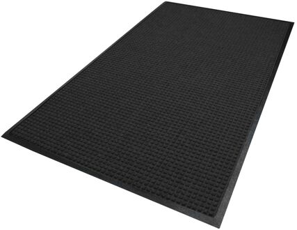 Waterhog Classic droogloopmat / schoonloopmat 180x250 cm - Rubber border - Antraciet Grijs