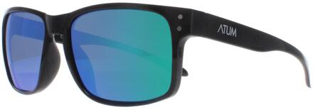 Waterhouse C3 glanzend zwart groene spiegel zonnebril - One Size