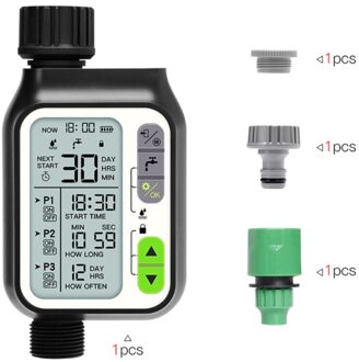Watering Timer Automatische Digitale Programmeerbare Timer IP65 Waterdicht Scherm Voor Tuin Weide Irrigatie Timer Irrigatiesysteem 03single outlet