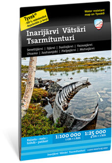 Waterkaart Sjö- och kustkartor Inarijärvi, Vätsäri & Tsarmitunturi | Finland | Calazo