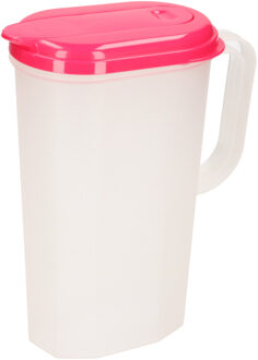 Waterkan met deksel - 2L - fuchsia - kunststof