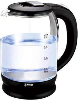 Waterkoker - LED-verlichting - transparant - 1,8L - 1500 Watt - glas