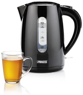 Waterkoker Prinses 236017 Zwart Stijl/2200W/Capaciteit 1.7L