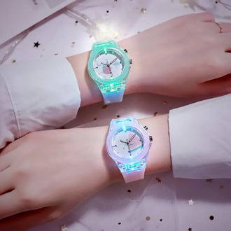 Watermelon Fruit Watches Hot In 2020 Fashion Colorful Light Source Boys Watch Girls Kids Party Gift Clock Wrist Relogio Feminino