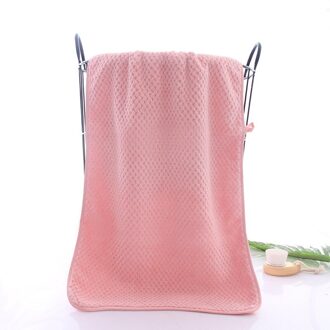 Wateropname Wassen Handdoeken Huishouden Gezicht Handdoeken Schoon Coral Fleece Handdoeken Ananas Raster Dikke Pure Kleur Sterke Roze