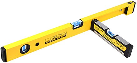 Waterpas Gelijktijdige Leveling Twee Richtingen Inclusief Hoek Functie 10Ml Gradenboog Inclinometer Horizontale Schaal Heerser