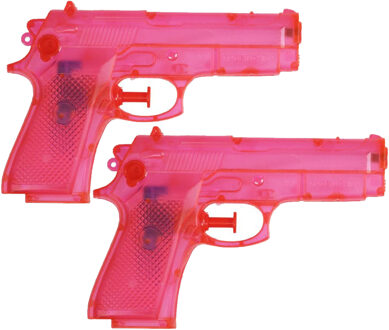 Waterpistool - 5x - 14 cm - roze - waterpistooltjes - basic model