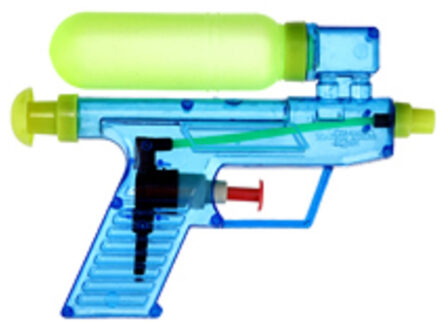 Waterpistool/waterpistolen blauw 15 cm - Waterpistolen