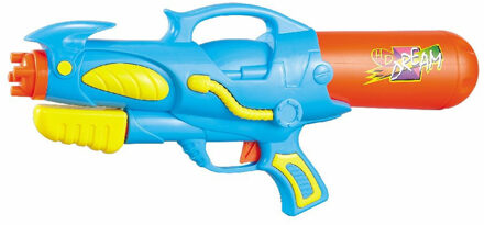 Waterpistool/waterpistolen blauw/oranje 50 cm - Waterpistolen