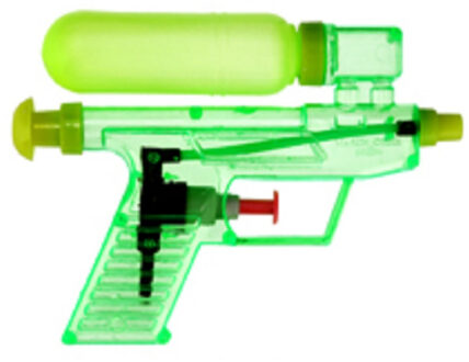 Waterpistool/waterpistolen groen 15 cm - Waterpistolen