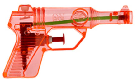 Waterpistool/waterpistolen rood 13 cm - Waterpistolen